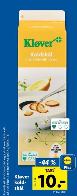 Lidl Kløver koldskål tilbud