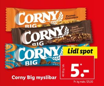 Lidl Corny myslibar tilbud