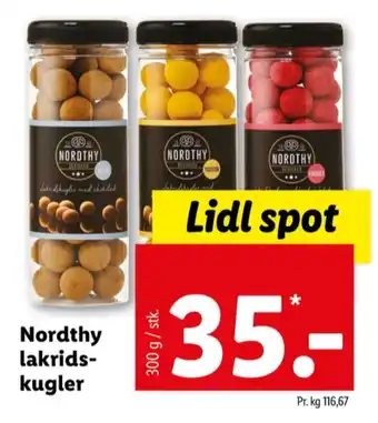 Lidl Nordthy lakridskugler passion tilbud