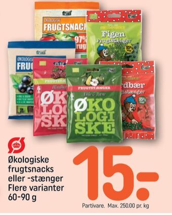 REMA 1000 Frugi frugtstænger tilbud