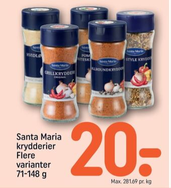 REMA 1000 Santa maria krydderier tilbud