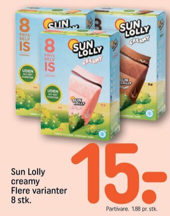 REMA 1000 Sun lolly is frys selv tilbud