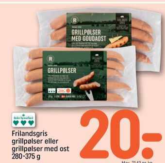 REMA 1000 Peter og lene grillpølser tilbud