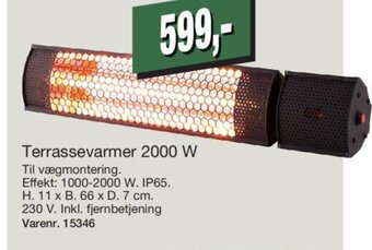 Harald Nyborg Terrassevarmer 2000 W tilbud