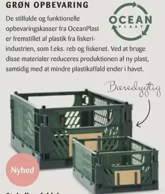 Kop & Kande Stabelbar foldekasse Ocean Plast. 15kg tilbud