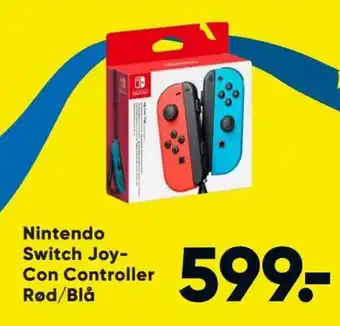 Bilka Nintendo switch joy-con controller rød/blå tilbud