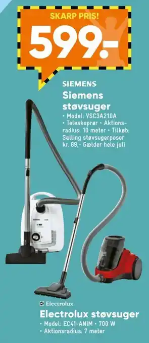 SIEMENS siemens støvsuger