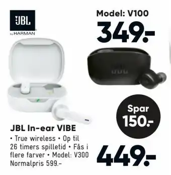 Bilka JBL in-ear VIBE tilbud