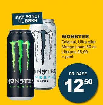 Let-Køb Monster energidrik tilbud