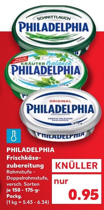 Kaufland DE Philadelphia Frischkäsezubereitung tilbud