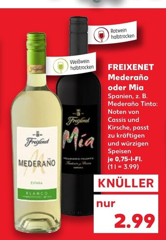 Kaufland DE Freixenet Mederaño oder Mia tilbud