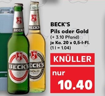 Kaufland DE Beck's Pils oder Gold tilbud