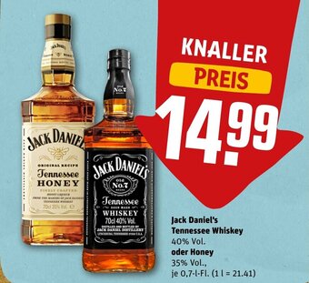 REWE DE Jack daniel's tennessee whiskey tilbud