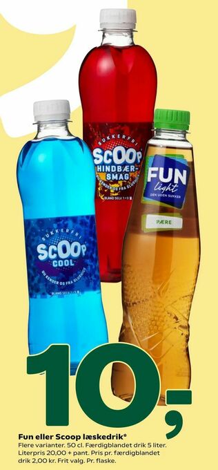 Coop 365 Fun eller Scoop læskedrik tilbud