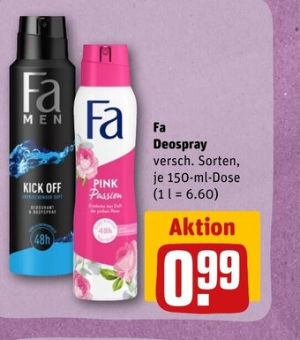 REWE DE FA Deospray tilbud