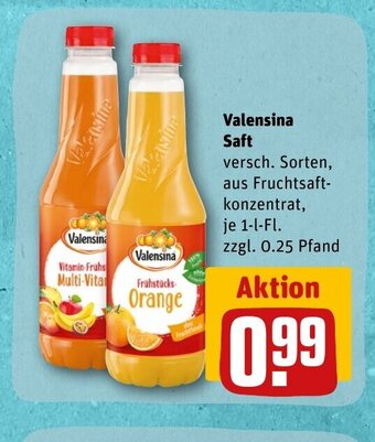 REWE DE Valensina Saft tilbud