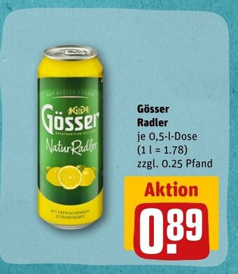 REWE DE Gösser Radler tilbud