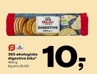 365 økologiske digestive kiks