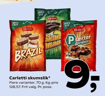 Coop 365 Carletti skumslik tilbud