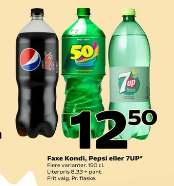 Coop 365 Faxe Kondi, Pepsi eller 7UP tilbud