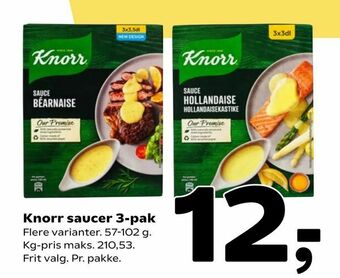 Coop 365 Knorr saucer 3-pak tilbud