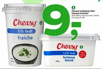 Coop 365 Cheasy hytteost eller Cheasy fraiche tilbud