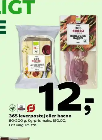 Coop 365 365 leverpostej eller bacon tilbud