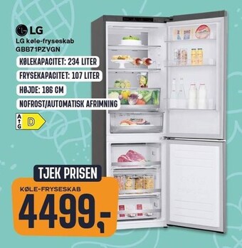 Skousen LG køle-fryseskab tilbud