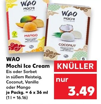 WAO mochi ice cream