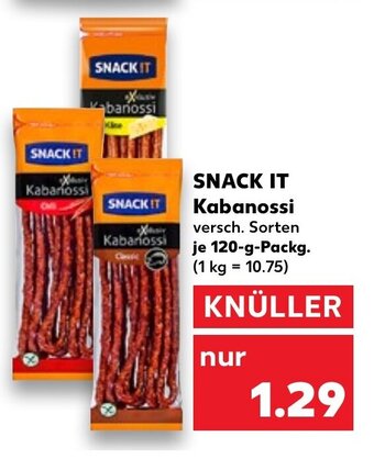 Kaufland DE SNACK IT kabanossi tilbud