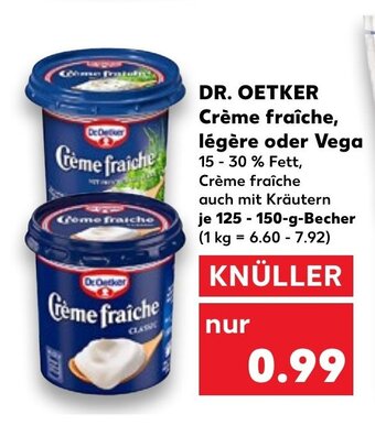 Kaufland DE DR. OETKER crème fraîche, légère oder vega tilbud