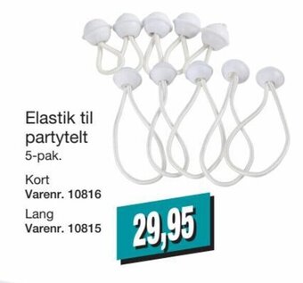 Harald Nyborg Elastik til partytelt tilbud