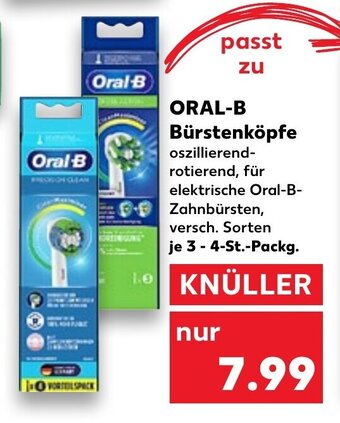 Kaufland ORAL-B bürstenköpfe tilbud