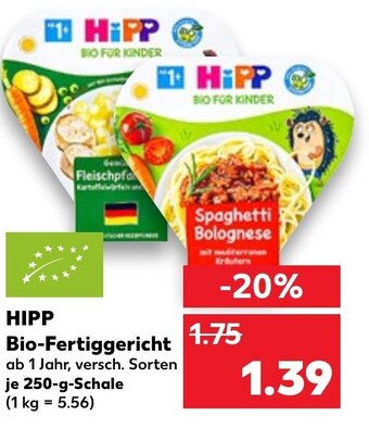 Kaufland DE HIPP bio-fertiggericht tilbud