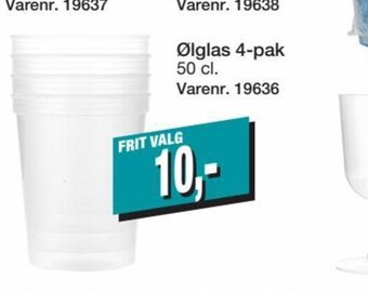 Harald Nyborg Ølglas 4-pak tilbud