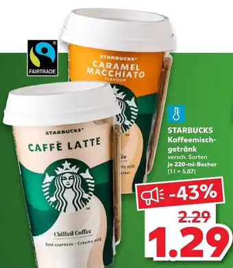 Kaufland STARBUCKS kaffeemisch-getränk tilbud