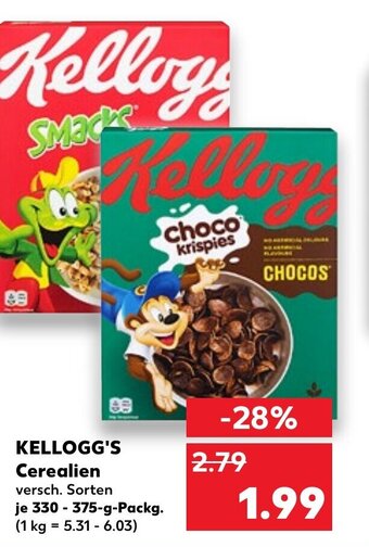 Kaufland KELLOGG'S cerealien tilbud
