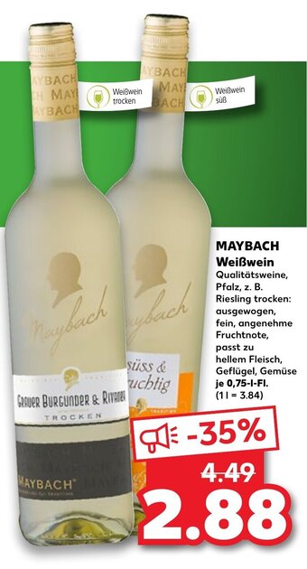 MAYBACH weißwein