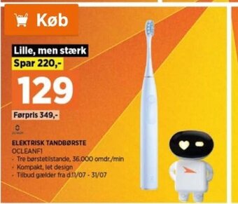 Power Elektrisk Tandborste tilbud