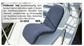 Foldestol høj