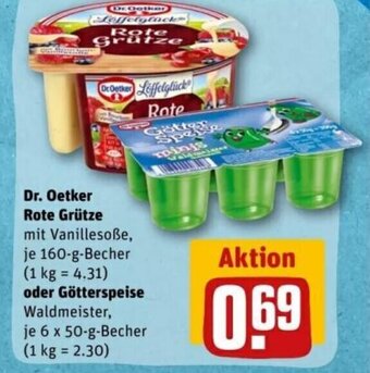 REWE DE Dr. Oetker Rote Grütze oder Götterspeise tilbud