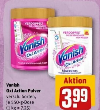 REWE Vanish Oxi Action Pulver tilbud