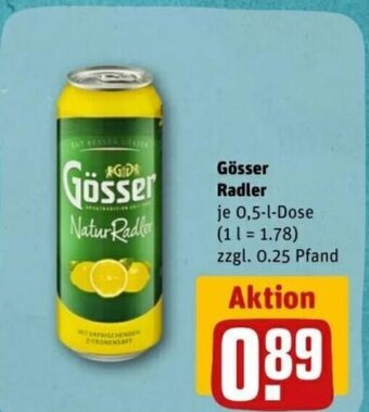 REWE DE Gösser Radler tilbud
