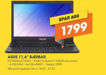 Expert Asus bærbar pc tilbud