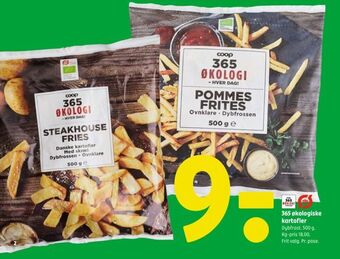 Coop 365 365 økologiske kartofler tilbud