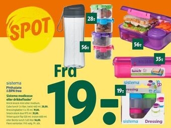 Coop 365 Sistema madkasse eller drikkeflaske tilbud