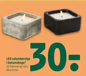 Coop 365 LED udendørslys i betonstage tilbud
