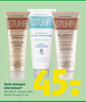 Stuhr shampoo eller balsam