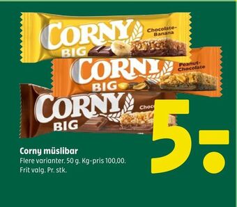 Coop 365 Corny müslibar tilbud