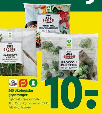 365 økologiske grøntsager